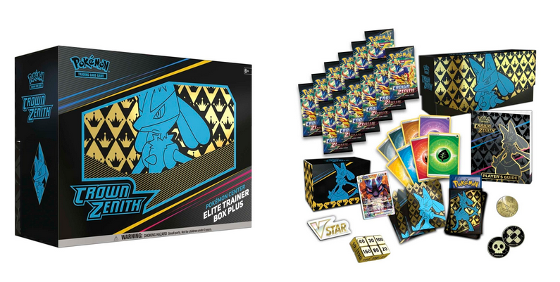 Crown Zenith Pokémon Center Elite Trainer Box Plus